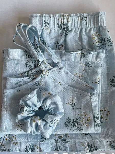 Two-Piece Women'S Outfit, Crafted Loungewear Collection, New Shades Introduced, Lounge Sets, Pajama Gift Collection For Ladies, Floral Loungewear