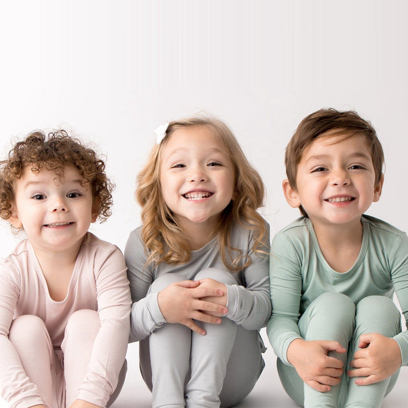 Boys And Girls Bamboo Fiber Bottoming Pajamas Pants Set