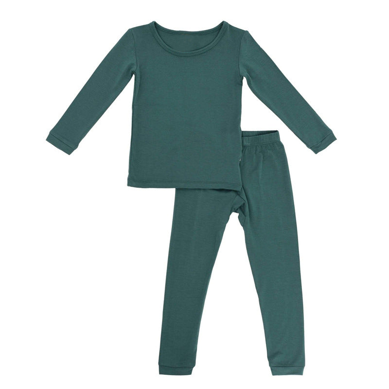 Boys And Girls Bamboo Fiber Bottoming Pajamas Pants Set