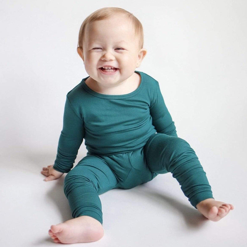 Boys And Girls Bamboo Fiber Bottoming Pajamas Pants Set