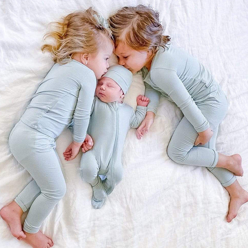 Boys And Girls Bamboo Fiber Bottoming Pajamas Pants Set
