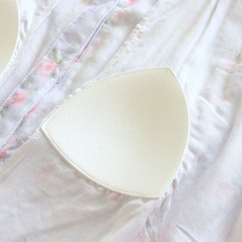 Bamboo Cotton Yarn With Chest Pad Confinement Clothing Summer Thin Long Sleeves